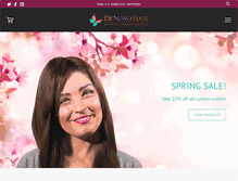 Tablet Screenshot of denovohair.com